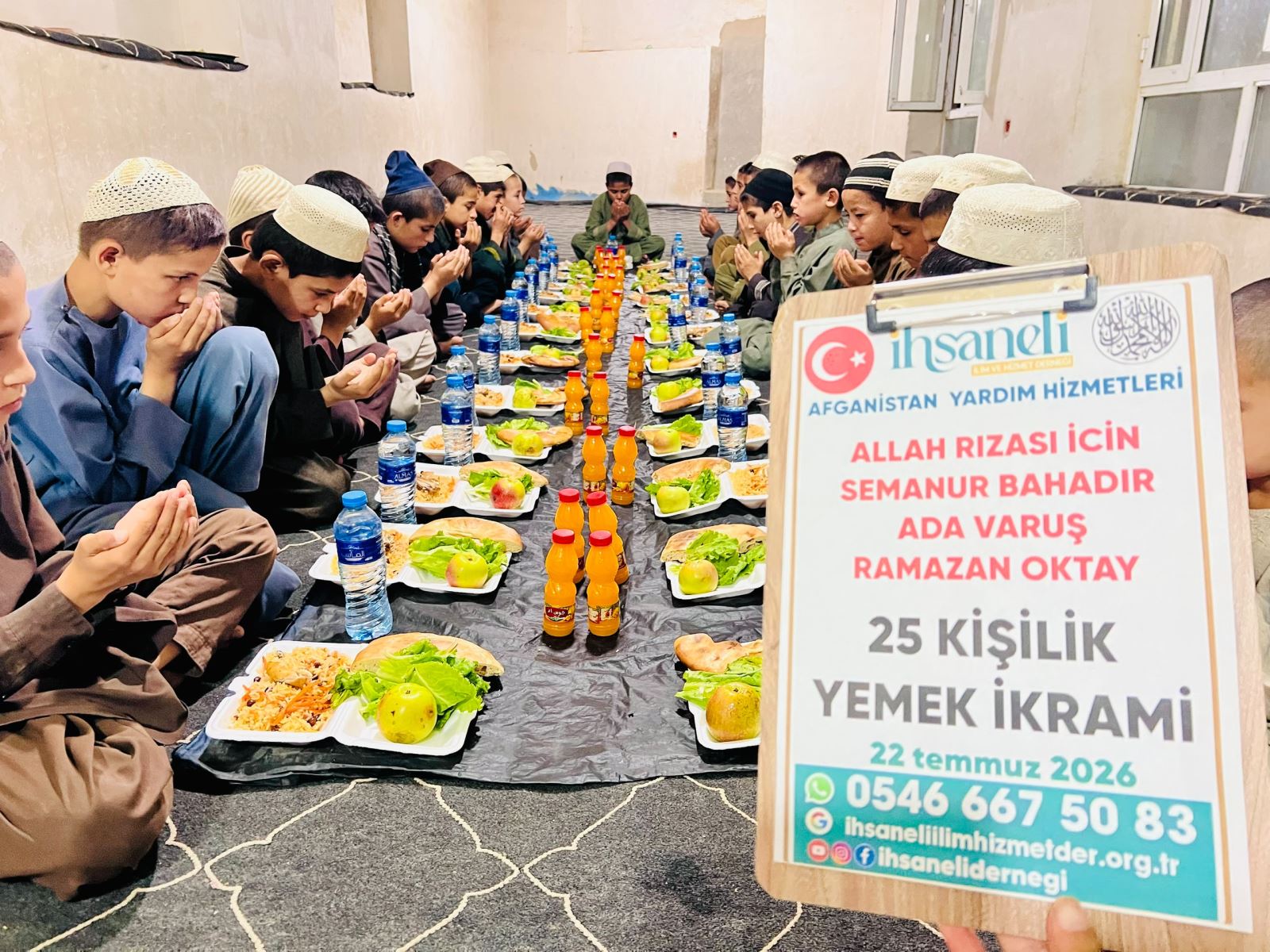 Yemek hazırlık ve dağıtım operasyonu
